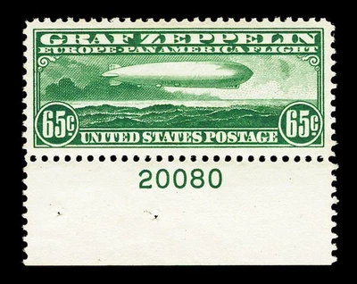 US #C13; 65¢ GRAF ZEPPELIN, XF/SUPERB-OG-MNH, 2024 PSE GRADED (95), SMQ $600 - Image 1 of 3