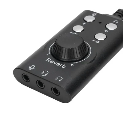 Externer Soundkartenkonverter USB External Sound Card Plug And Play For Laptop - Bild 1 von 4