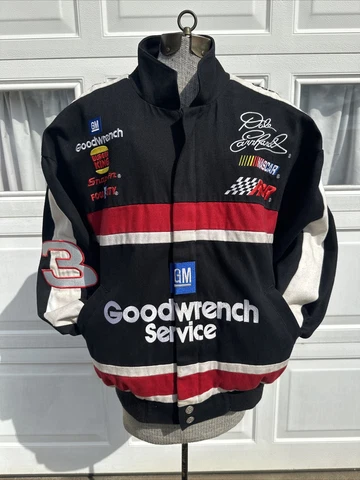 Vintage Dale Earnhardt Goodwrench NASCAR Racing Jacket Chase Authentics Size M Cover