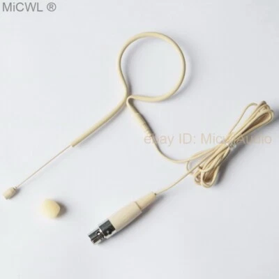 Earset Mic Headset Microphone For Shure Wireless TA4F mini XLR 4Pin - Beige - Image 1 of 4