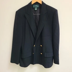 Ralph Lauren Wool Navy Blue Blazer SZ 14 - Picture 1 of 5