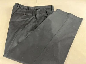 Jos A Bank Men's Navy Blue Solid Cotton Khaki Pants 38X30 $125 - Picture 1 of 6