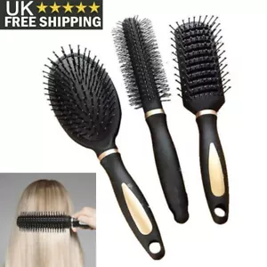 3 Pack Professional Hair Brush Set Detangling Massage Air Cushion Comb Home UK - Picture 1 of 12