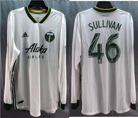 Adidas Portland Timbers #46 Jamison Sullivan Long Sleeve Jersey 2XL Clima cool Cover