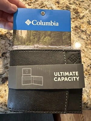 Cartera de cuero Columbia ULTIMATE CAPITY para hombre nueva con etiquetas con escudo RFID Foto 1 de 4