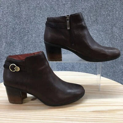Dansko Botas Mujer 40 Perry Informales Cremallera Lateral Botín al Tobillo Marrón Cuero Tacones Foto 1 de 4