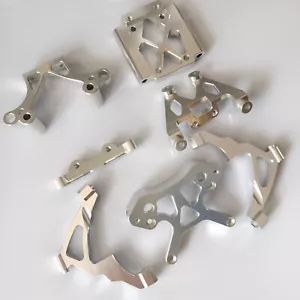 Aluminum Front Shock Towers Support Brace Bulkhead for HPI Baja 5B 5T 5SC Rovan - Picture 1 of 9