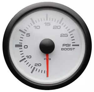 MGS 52 mm impulso eléctrico / medidor de vacío -30 ~ 0 inHg / 0 ~ 30 PSI LED blanco y ámbar - Imagen 1 de 12