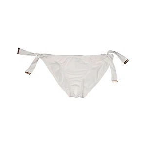 Kensie  Solid Tie-Side Hipster Bottom White Size M 8922 - Picture 1 of 2