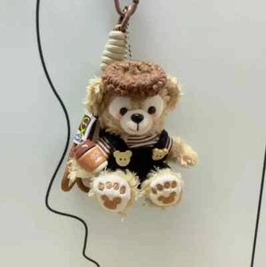2024 New Disney Latte Duffy Bear Lovely Plush Doll Backpack Decor Keychain - Picture 1 of 3