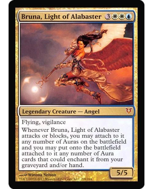 MTG Bruna, Light of Alabaster Prerelease Avacyn Restored Oversized  - Promo: - Image 1 of 1