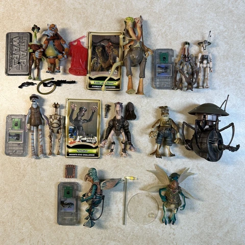 Pod Racers Droid Mechanics Lot of 12 Figures 1999-2006 Star Wars Episode 1 Cover