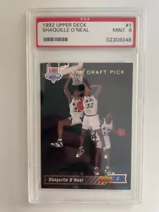 1992 Upper Deck Shaquille O'Neal Rookie Card PSA 9 Magic Lakers - Picture 1 of 2
