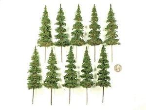10 pcs 6" ELK RIVER PINES Top Quality HO O Model Trees Railroad Scenery 28mm RPG - Picture 1 of 10