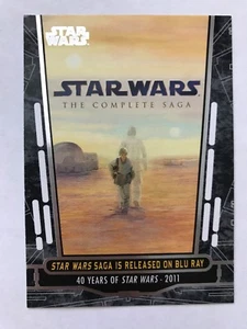 2017 Topps Star Wars 40th Anniversary #95 Star Wars Saga is Released on Blu Ray - Picture 1 of 1