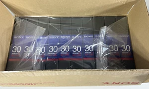 Lot de 10 bandes métalliques Sony BetaCam SP 30 BCT-30MA NEUVES boîte ouverte - Photo 1 sur 4