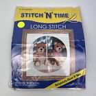Semco Stitch 'N' Time Long Stitch Window Watching 20.5Cm Round Kit Vintage
