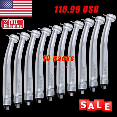 10 Piezas NSK PANA MAX Estilo Dental Alta Velocidad Pieza de Mano Pulsador 4 Agujeros YDA4 Foto 1 de 4