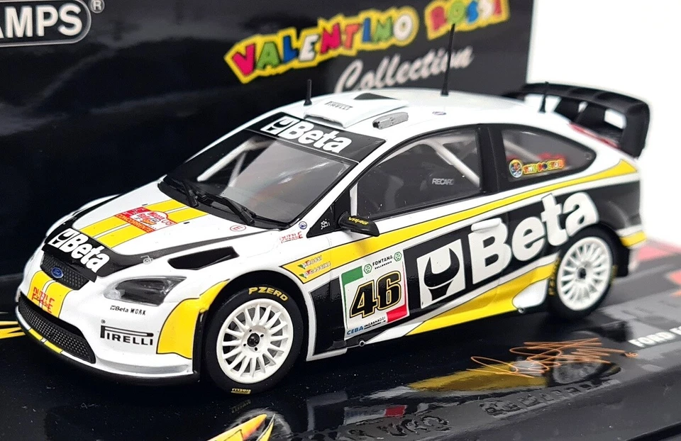Coche modelo Minichamps 1/43 Ford Focus RS WRC Monza Rally Valentino Rossi Foto 1 de 4