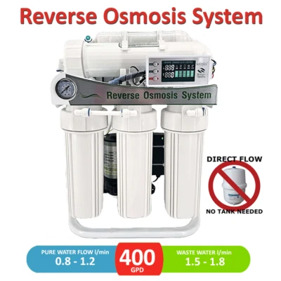 400 or 800GPD Pumped Reverse Osmosis System - LCD Auto Computer - Image 1 of 4