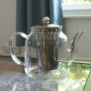 1000ml Infuser Glass Teapot Modern Teapot For Loose Leaf Tea Borosilicate Glass - Picture 1 of 5