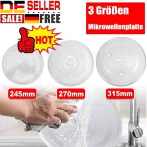 Mikrowellenteller 24,5~31,5cm Drehteller Teller Mikrowelle Universal Glasteller - Bild 1 von 14