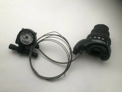 Shimano Revoshift 6 Speed Grip Shifter SL-RS31-6 CI Deck Gear Display NOS Cable - Image 1 of 3