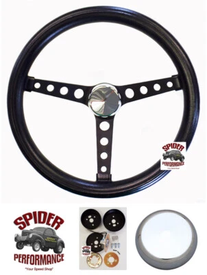 1970-1980 Mercury steering wheel 14 1/2" CLASSIC BLACK - Image 1 of 4