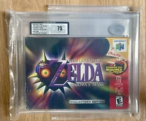 Legend of zelda majoras mask N64 Graded 75 EX Collectors Edition UKG Not VGA - Picture 1 of 3