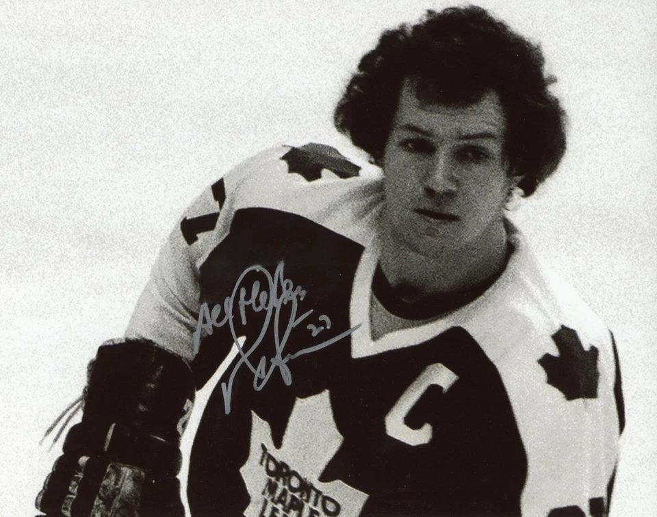 ~~ Foto 8x10 Auténtica Firmada a Mano "Hojas de Arce Toronto" Darryl Sittler ~~ Foto 1 de 1