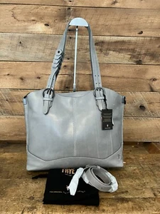 Frye Maddie Ash Gray Leather Shopper Tote ---NWT - Picture 1 of 6