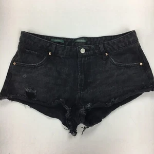 wild fable black distressed shorts sz 8 denim jeans - Picture 1 of 5