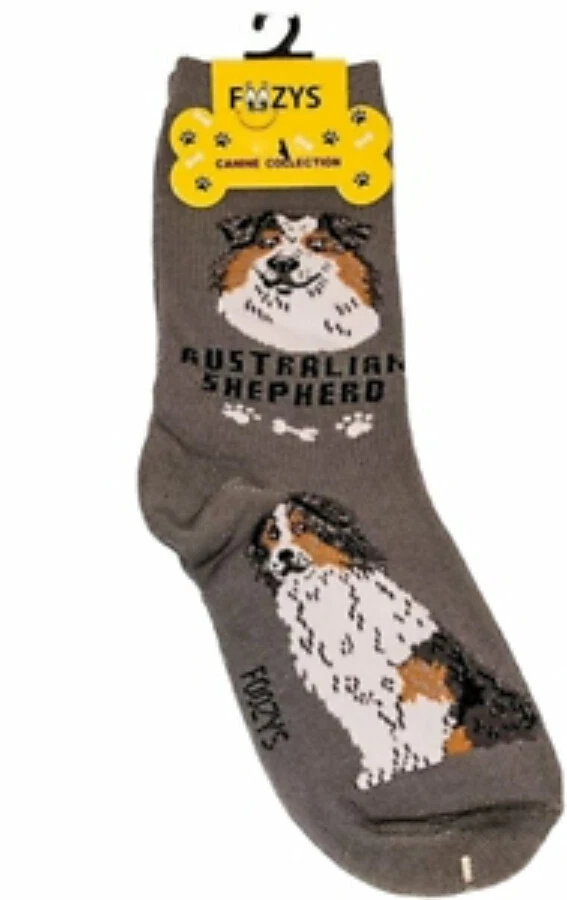 Calcetines unisex gris pastor australiano Foozys talla 4 a 10 1 par Foto 1 de 1