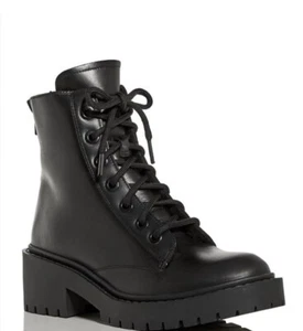 Kenzo Pike Leather Lace Up Combat Boots Black Women’s Size EU 39 - Picture 1 of 14