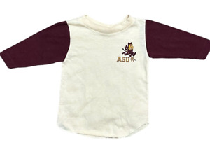 Vintage 80s Champion ASU Raglan T Shirt Arizona State Baby 18 Mos