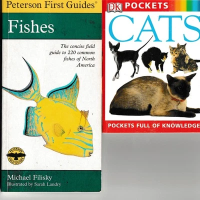 Lot of 2 Pocket Books Fishes & Cats - Image 1 of 4