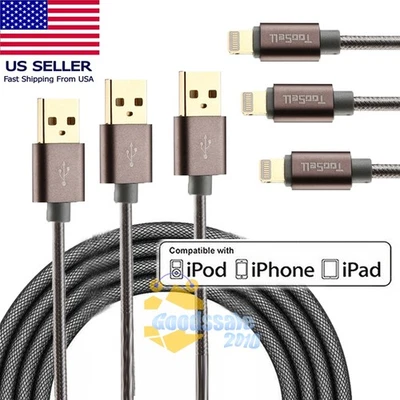 Heavy Duty Fast Charger Cable For iPhone 13 12 11 X XR 8 Charging Cord Wholesale - Image 1 of 4