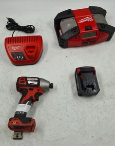 Lot of 4 Various Milwaukee Tools, M18 BID, C12 JSR - Not Working For Parts - Picture 1 of 19