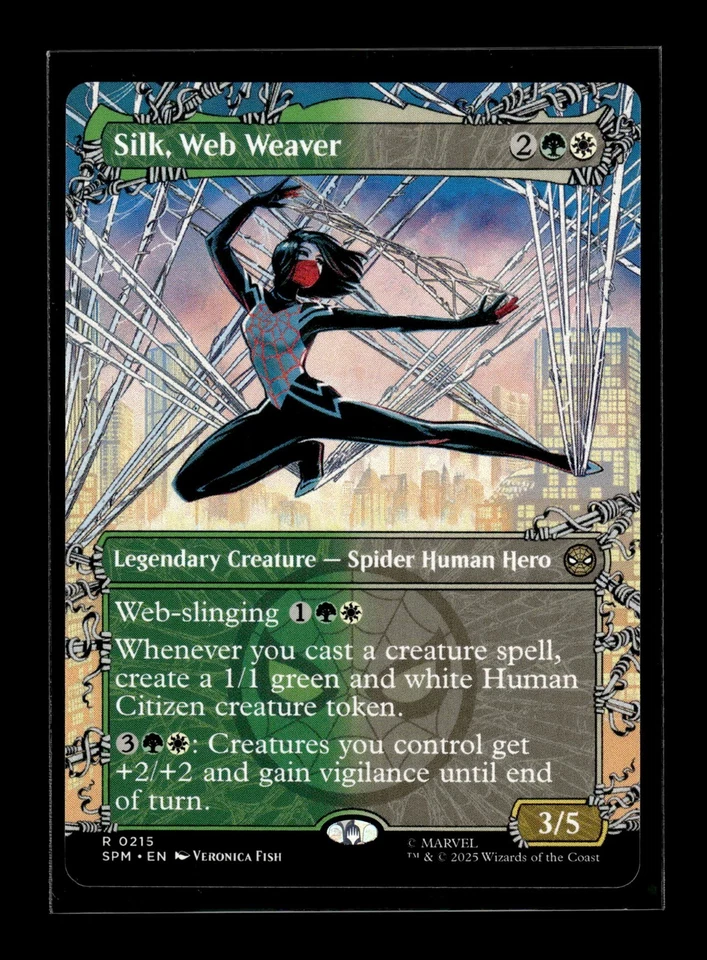 SILK, WEB WEAVER (BORDERLESS) Marvel's Spider-Man #215 SPM(NM+)(MTG) - Image 1 of 1