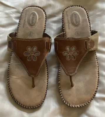 Женские коричневые кожаные сандалии-шлепанцы Dr Scholls Susie — размер 9 - Изображение 1 из 4