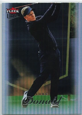 2023 Fleer Ultra Golf  RAINBOW  FOILBOARD  Luke Donald  #8  SP - Image 1 of 2