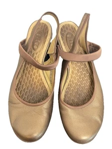 Privo By Clarks Women's Bronze Brown Leather Luis Mary Jane Slingback Shoes 9M - Picture 1 of 15