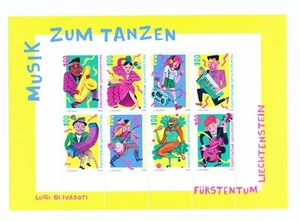 BV51425 Liechtenstein 2018 music dancing XXL sheet MNH - Picture 1 of 1