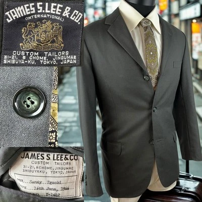 James S Lee & Co. Tokyo Japan Suit Coat Blazer 36R Vintage 1966 *Full Canvas - Image 1 of 4