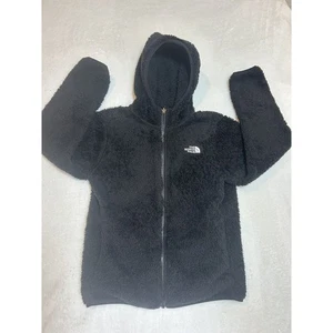 Chaqueta con Capucha The North Face Niñas Suave Oso Cremallera Completa Negra Talla 14-16 - Imagen 1 de 6