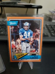 2018 Panini Classics Timeless Tributes Orange Dick LeBeau 1/25 - Picture 1 of 3