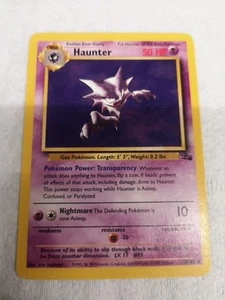 Pokemon WOTC Fossil Set - Haunter - 21/62 - Non Holo Rare - Unlimited Ed - Bild 1 von 10