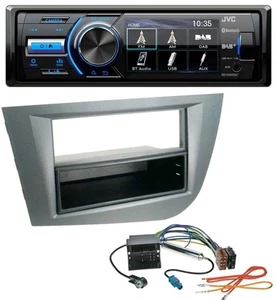 JVC Bluetooth MP3 USB DAB Autoradio für Seat Leon ab 05 dunkelgrau metallic - Bild 1 von 9