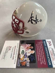 WASHINGTON COMMANDERS- ALEX SMITH AUTOGRAPH MICRO MINI HELMET JSA CD81154 - Picture 1 of 3
