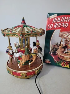 Vintage Mr. Christmas Holiday Go Round Musikkarussell spielt 50 Songs 1996 funktioniert  - Bild 1 von 19